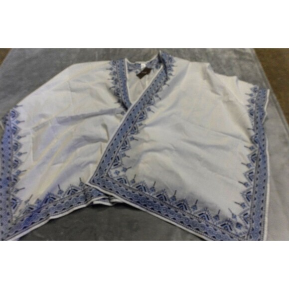 J. Jill Sweaters - J.Jill Women's Size XL-3X White Blue Ruana Sweater NWT